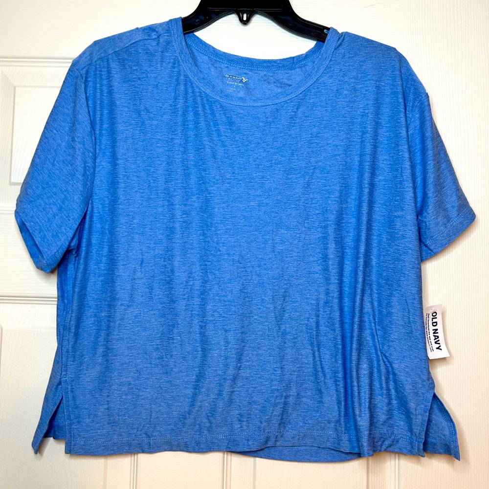 Old navy workout t shirt tank L BLUE